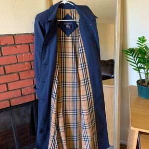 Burberrys’ of London Vintage Blue Trench Coat